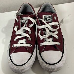 Maroon Converse. I was sent the wrong size. Size 6. There’s absolutely nothing